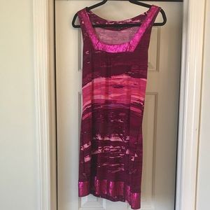 Pink/purple tank style dress